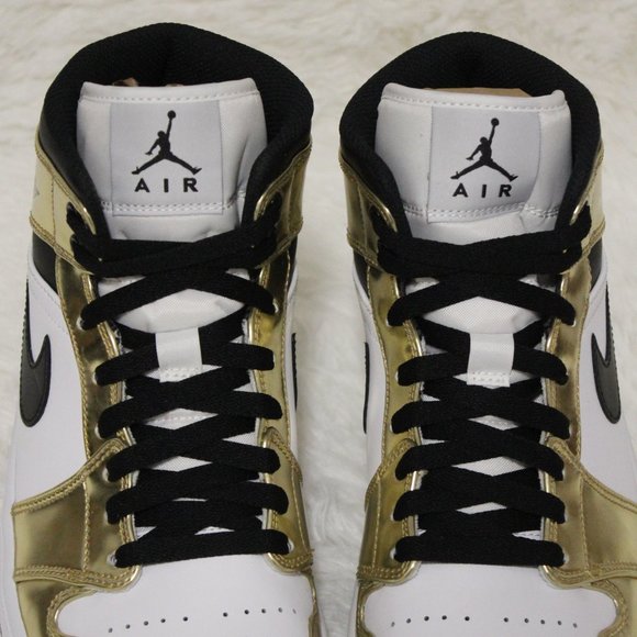 Nike Air Jordan 1 Mid SE Metallic Gold/Black/White